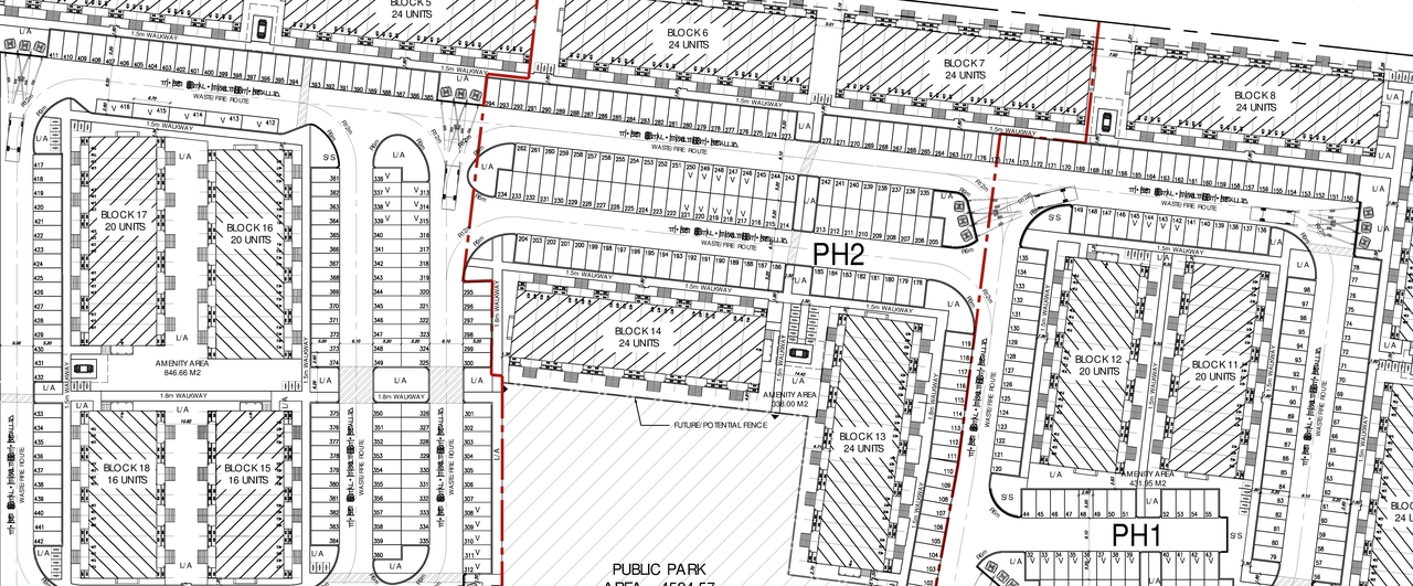 Construction site plan for project from page 23 of the file '2024-09-10 - Design Brief - D02-02-24-0049'