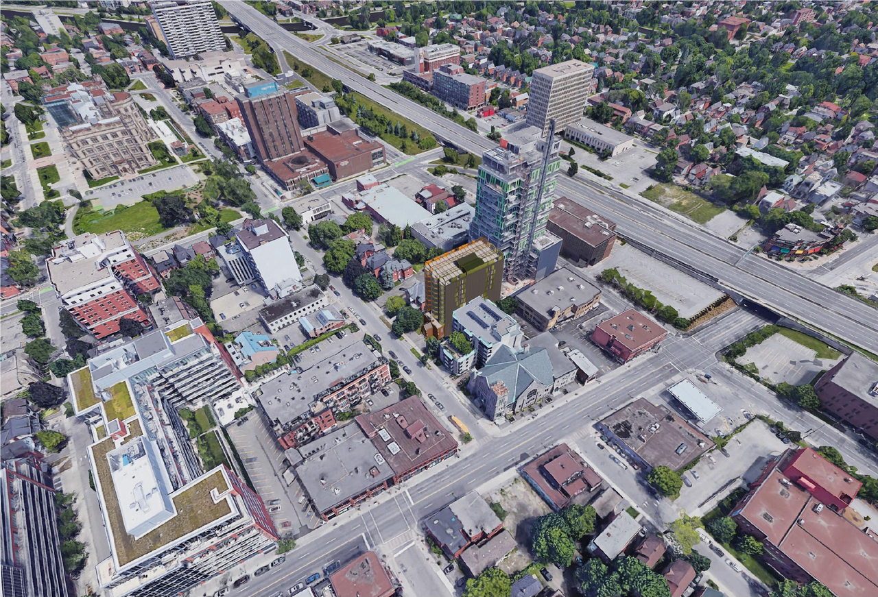 Rendering of building from page 41 of the file '2024-09-19 - Urban Design Review Panel Report - D02-02-24-0051'