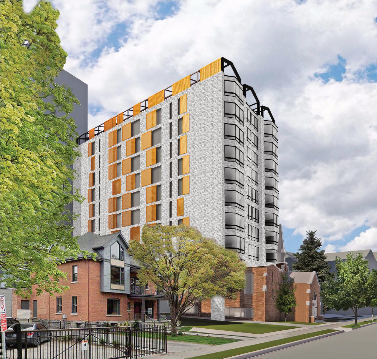 Rendering of building from page 68 of the file '2024-09-19 - Urban Design Review Panel Report - D02-02-24-0051'