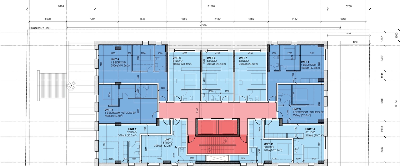 Construction site plan for project from page 87 of the file '2024-09-19 - Urban Design Review Panel Report - D02-02-24-0051'