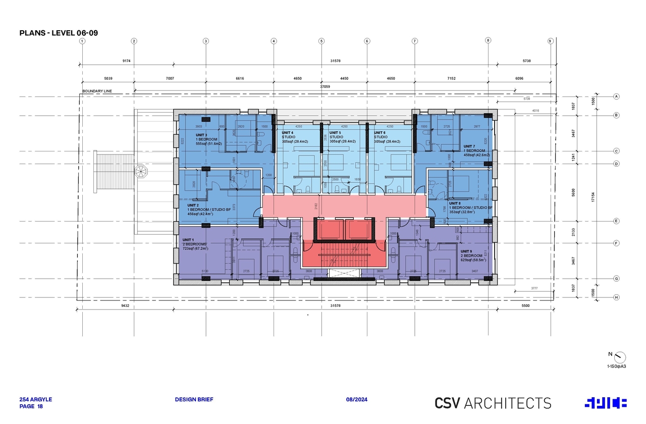 Construction site plan for project from page 88 of the file '2024-09-19 - Urban Design Review Panel Report - D02-02-24-0051'