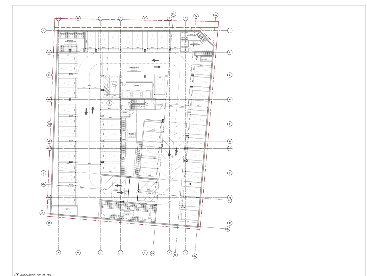 Floor plan for project from page 1 of the file '2024-09-26 - Parking and Floor Plans - D02-02-24-0054'