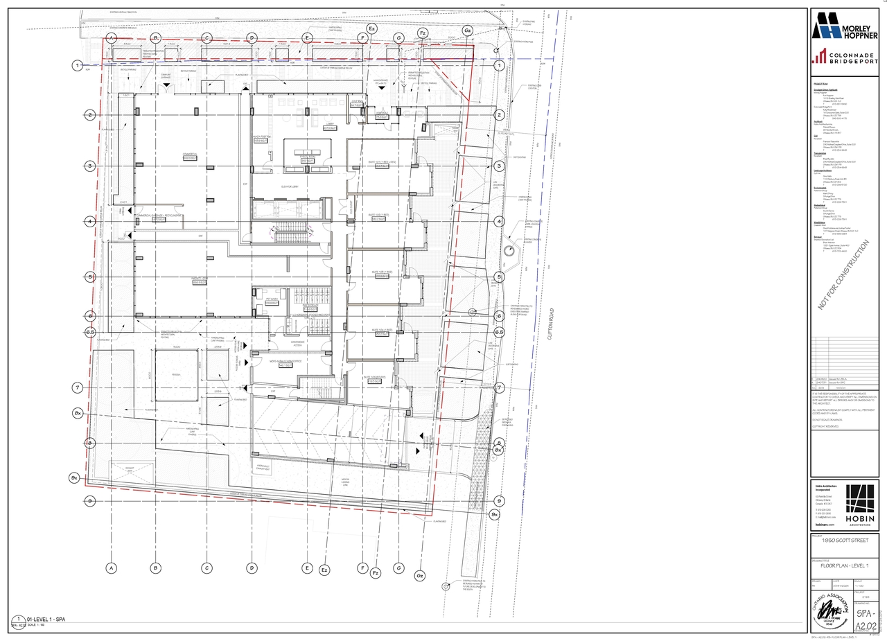 Floor plan for project from page 3 of the file '2024-09-26 - Parking and Floor Plans - D02-02-24-0054'