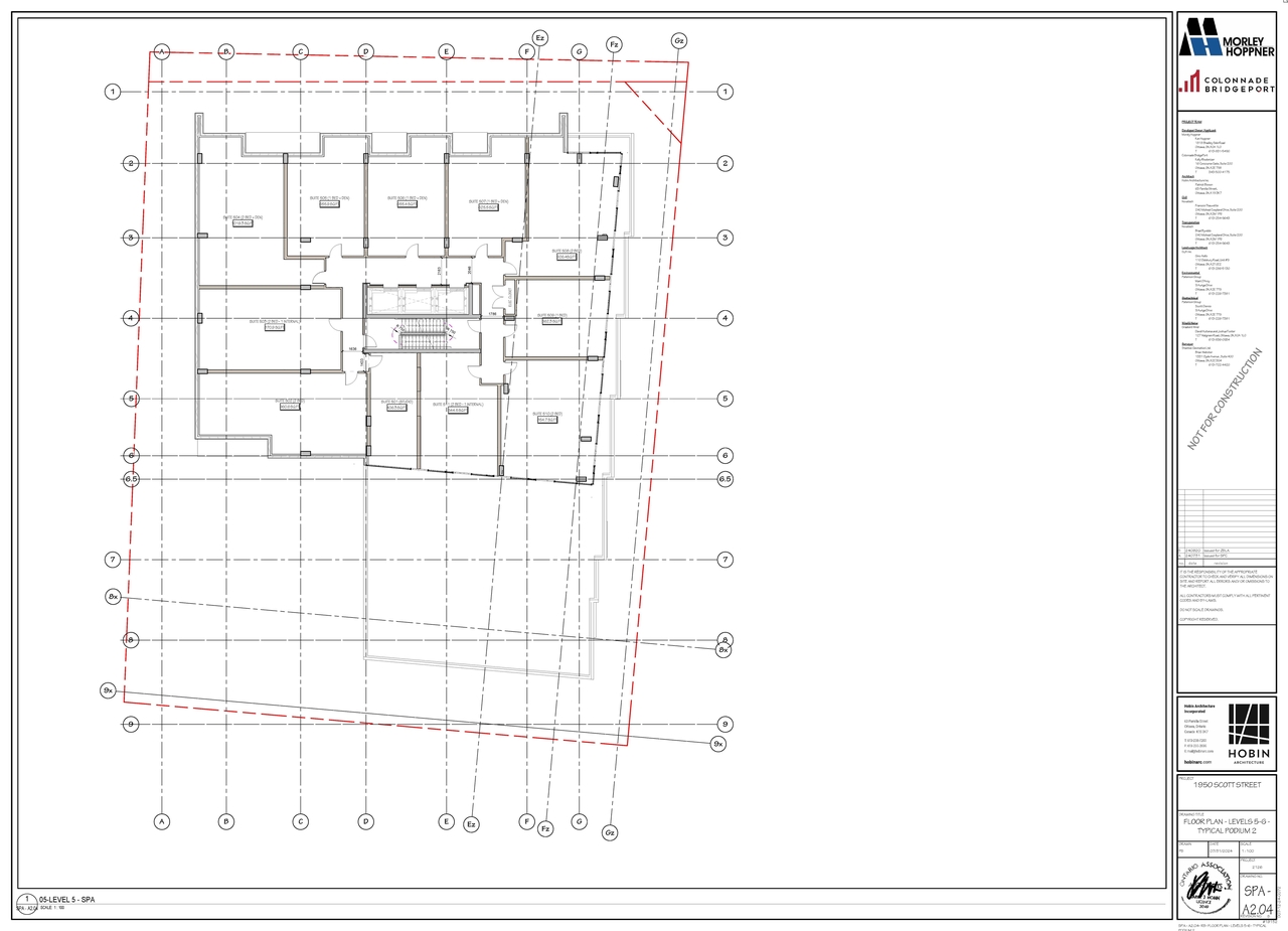 Floor plan for project from page 5 of the file '2024-09-26 - Parking and Floor Plans - D02-02-24-0054'