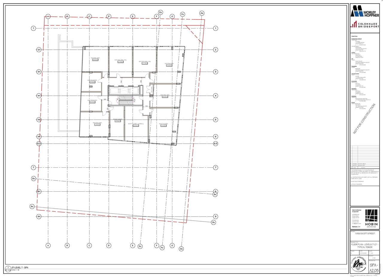 Floor plan for project from page 6 of the file '2024-09-26 - Parking and Floor Plans - D02-02-24-0054'