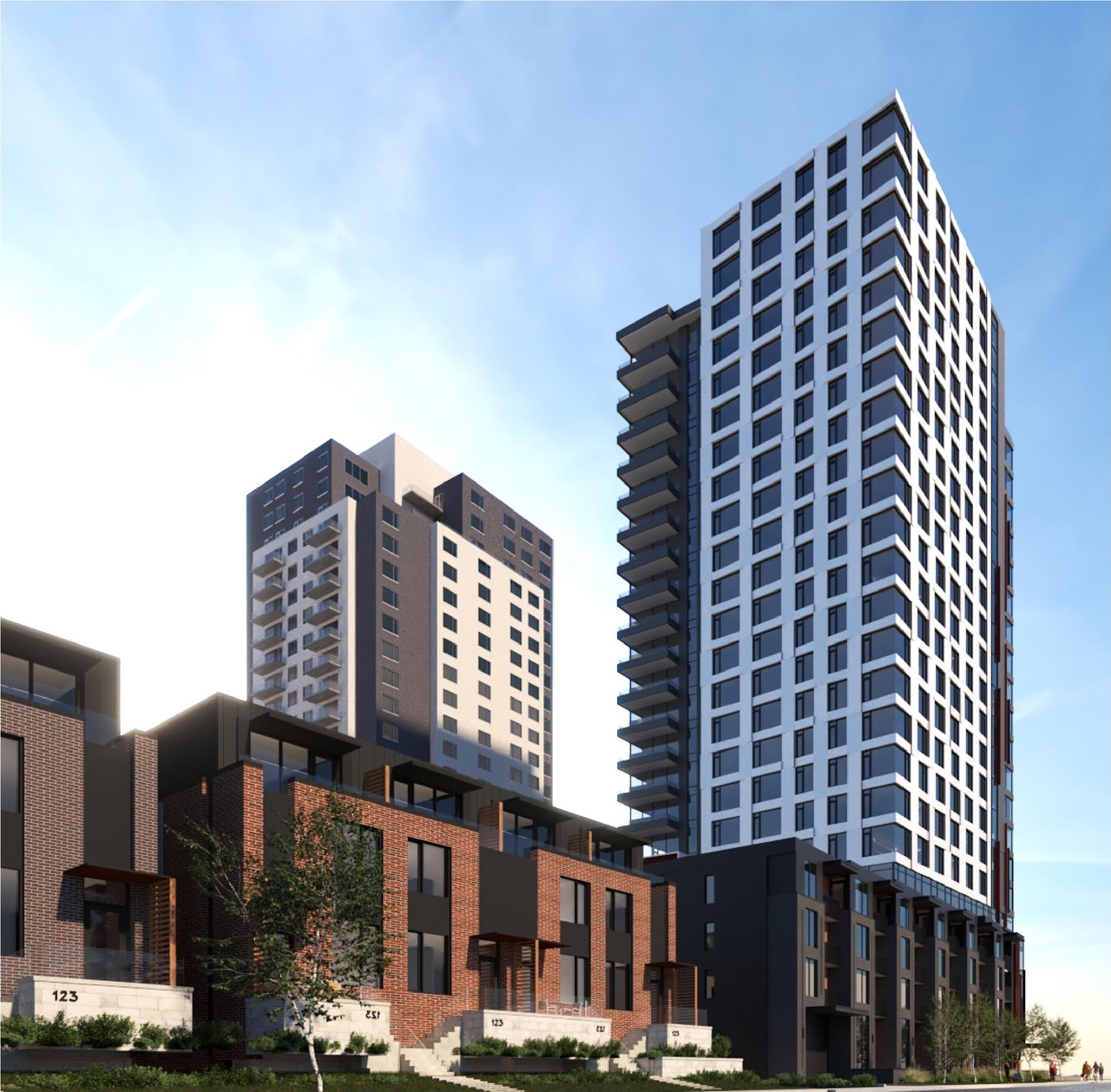 Rendering of building from page 12 of the file '2024-09-26 - Design Brief - D02-02-24-0054'