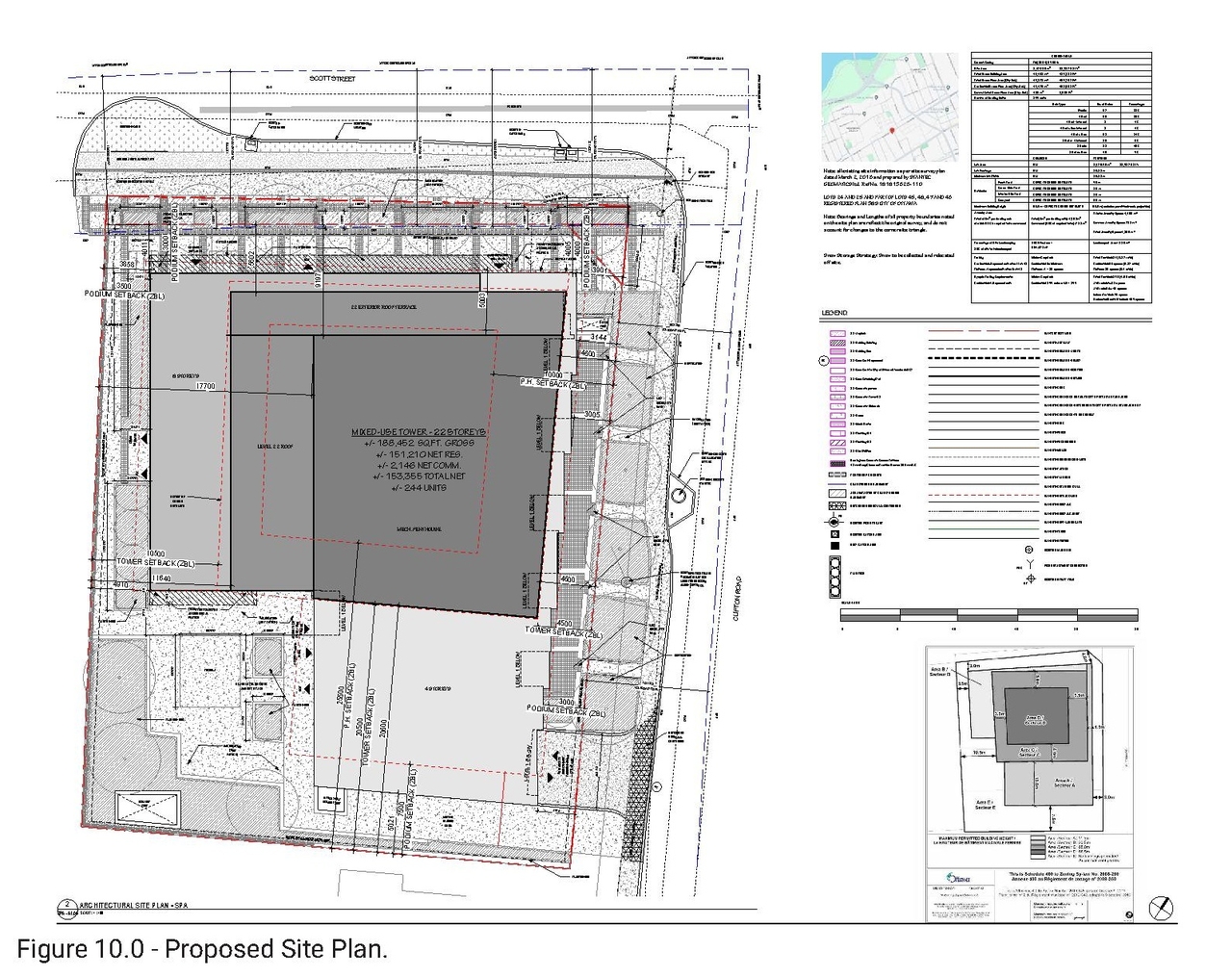 Construction site plan for project from page 5 of the file '2024-09-26 - Design Brief - D02-02-24-0054'