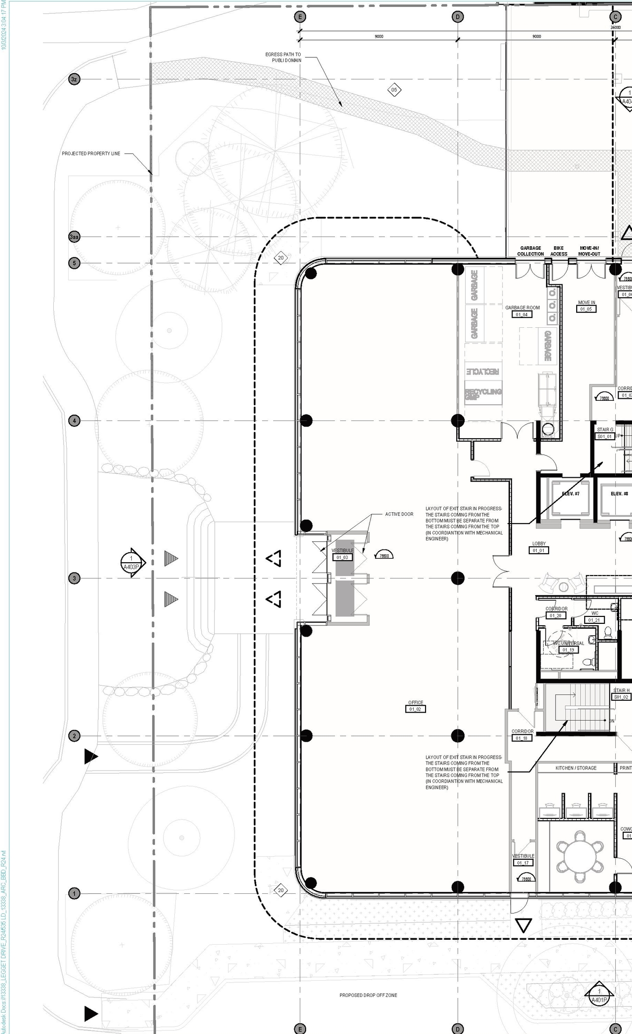 Construction site plan for project from page 21 of the file '2024-10-09 - URBAN DESIGN BRIEF BROCHURE - D02-02-24-0058'
