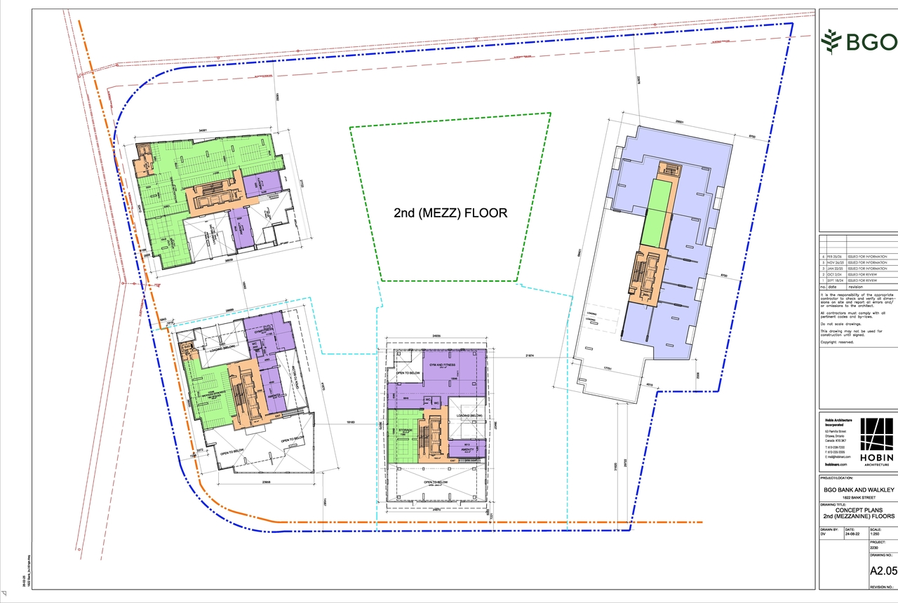 Construction site plan for project from page 2 of the file '2026-03-02 - Ground and Second Floor Plans - D01-01-24-0021 & D02-02-24-0060'