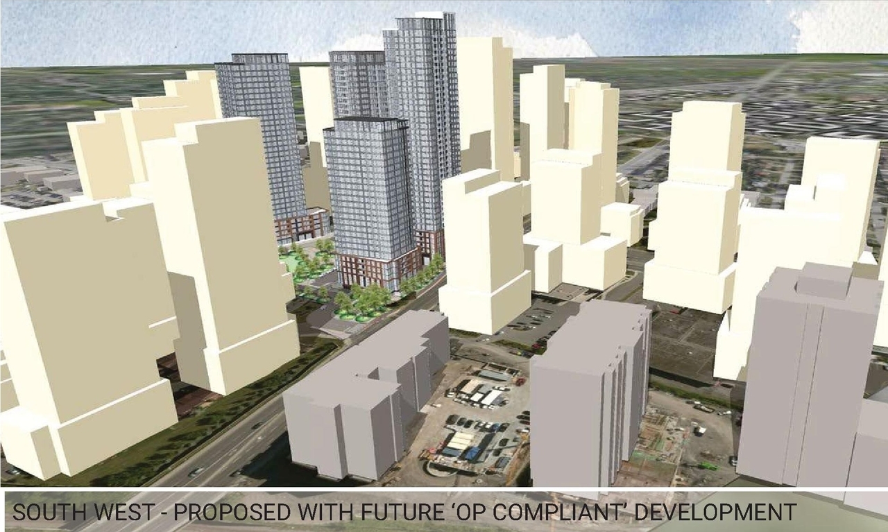 Rendering of building from page 38 of the file '2025-04-04 - Revised Design Brief - D02-02-24-0060'