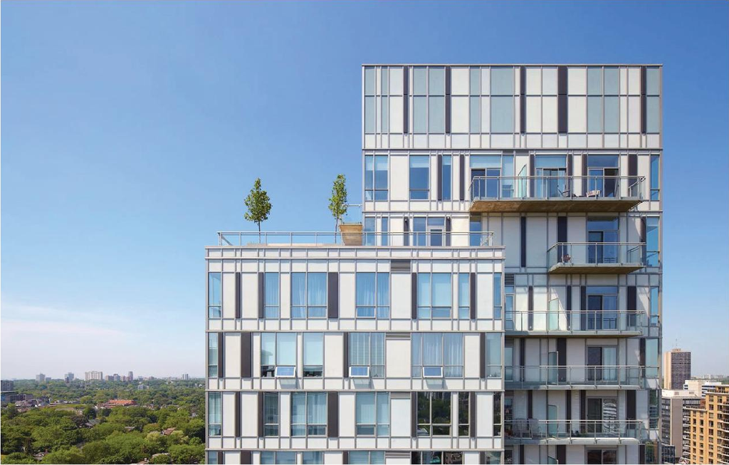 Rendering of building from page 34 of the file '2025-04-04 - Urban Design Review Panel Report - D02-02-24-0060'