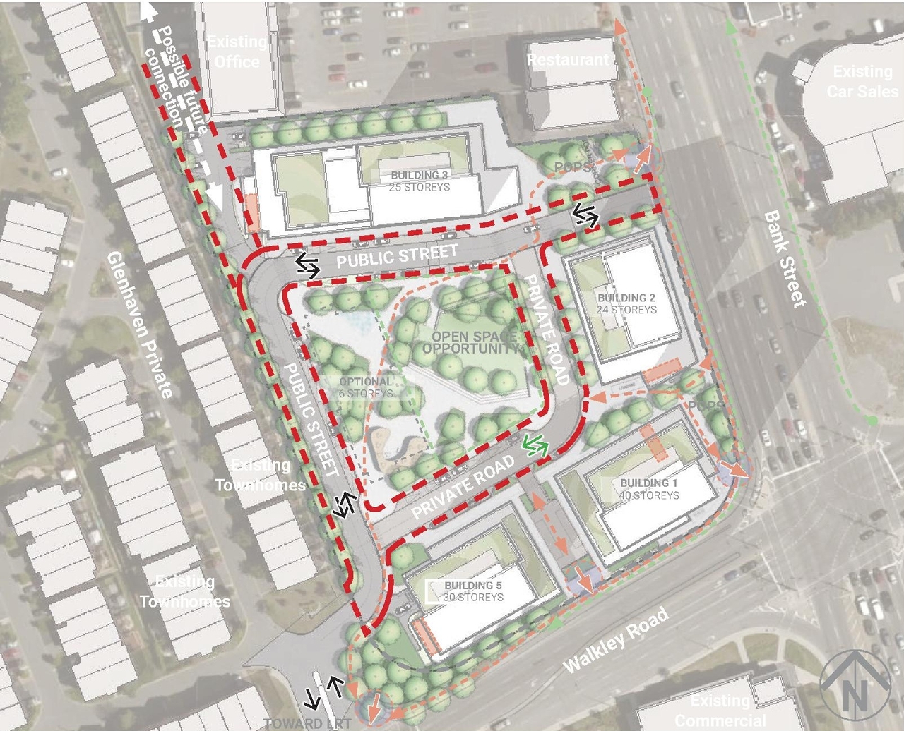 Construction site plan for project from page 37 of the file '2025-04-04 - Urban Design Review Panel Report - D02-02-24-0060'