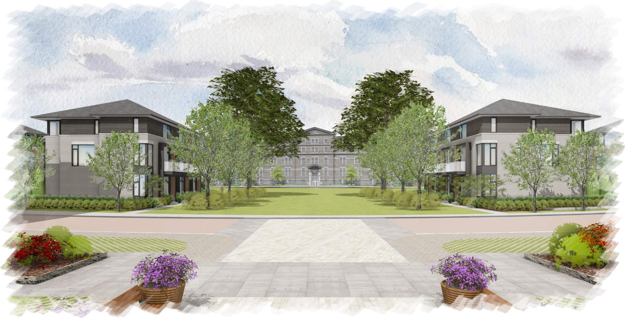 Rendering of building from page 51 of the file '2024-12-23 - Urban Design Brief - D02-02-24-0062'