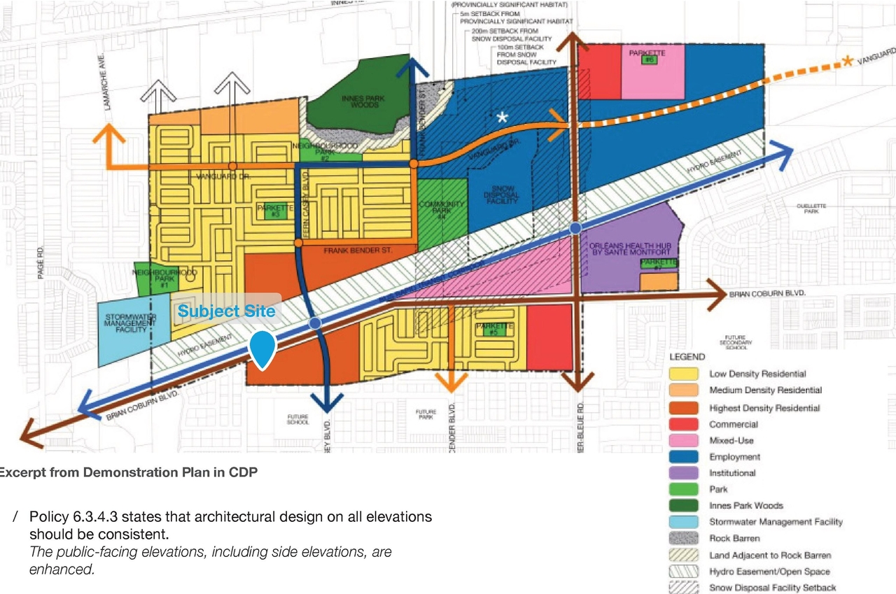 Construction site plan for project from page 9 of the file '2024-11-12 - Urban Design Brief - D02-02-24-0068'
