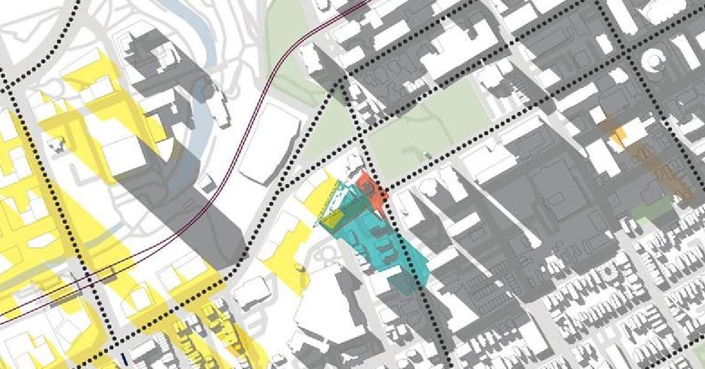 Construction site plan for project from page 38 of the file '2024-12-18 - Urban Design Brief - D02-02-24-0079'