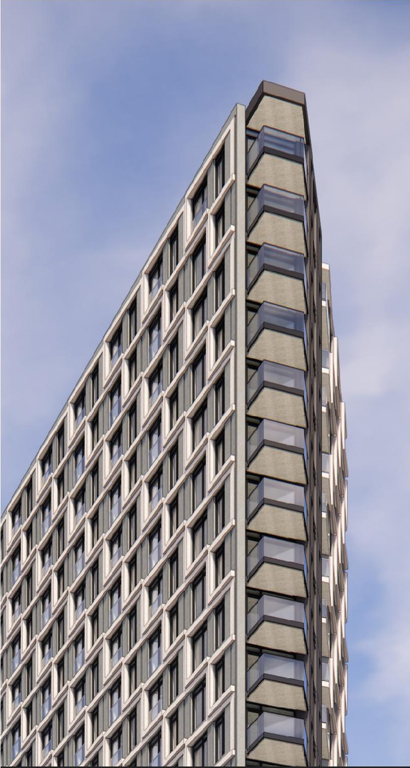 Rendering of building from page 2 of the file '2025-11-26 - UDRP Report - D02-02-24-0079'