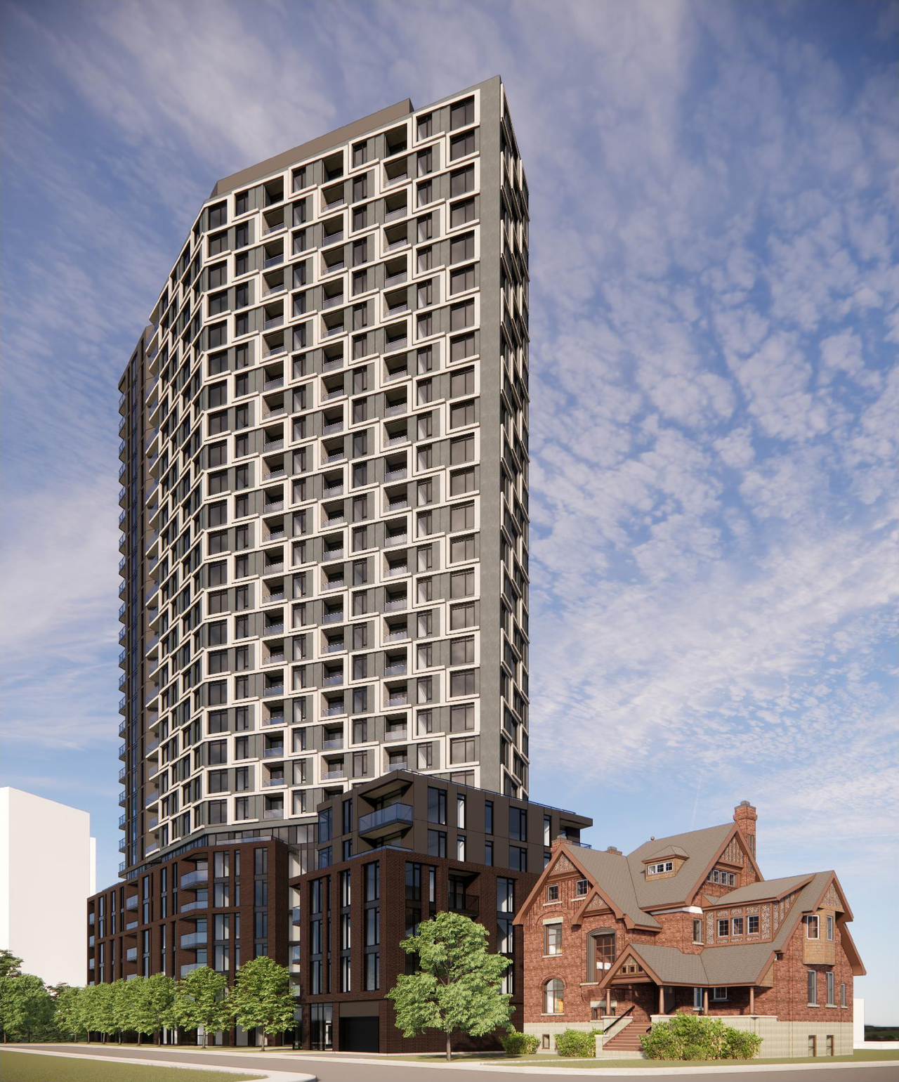 Rendering of building from page 23 of the file '2025-11-26 - UDRP Report - D02-02-24-0079'