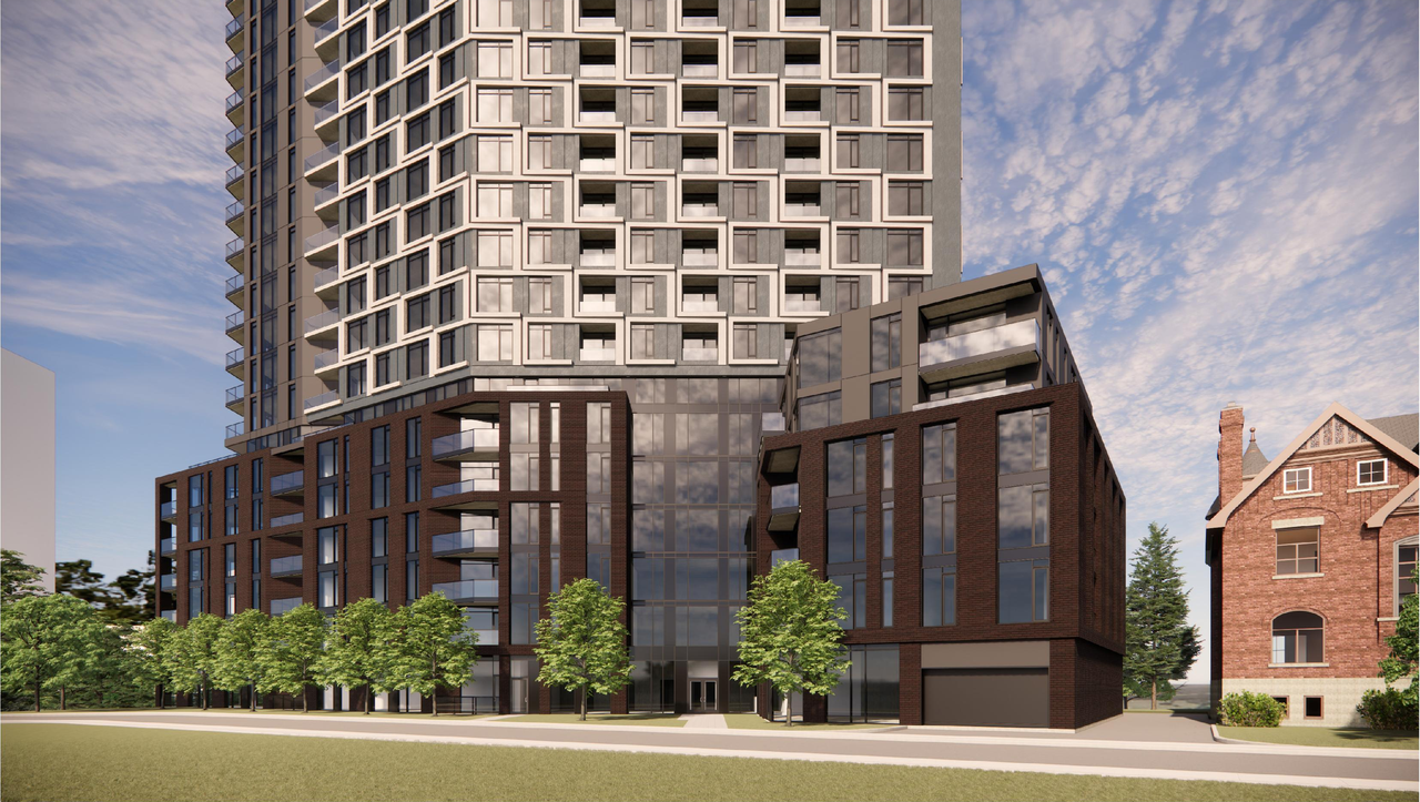 Rendering of building from page 24 of the file '2025-11-26 - UDRP Report - D02-02-24-0079'