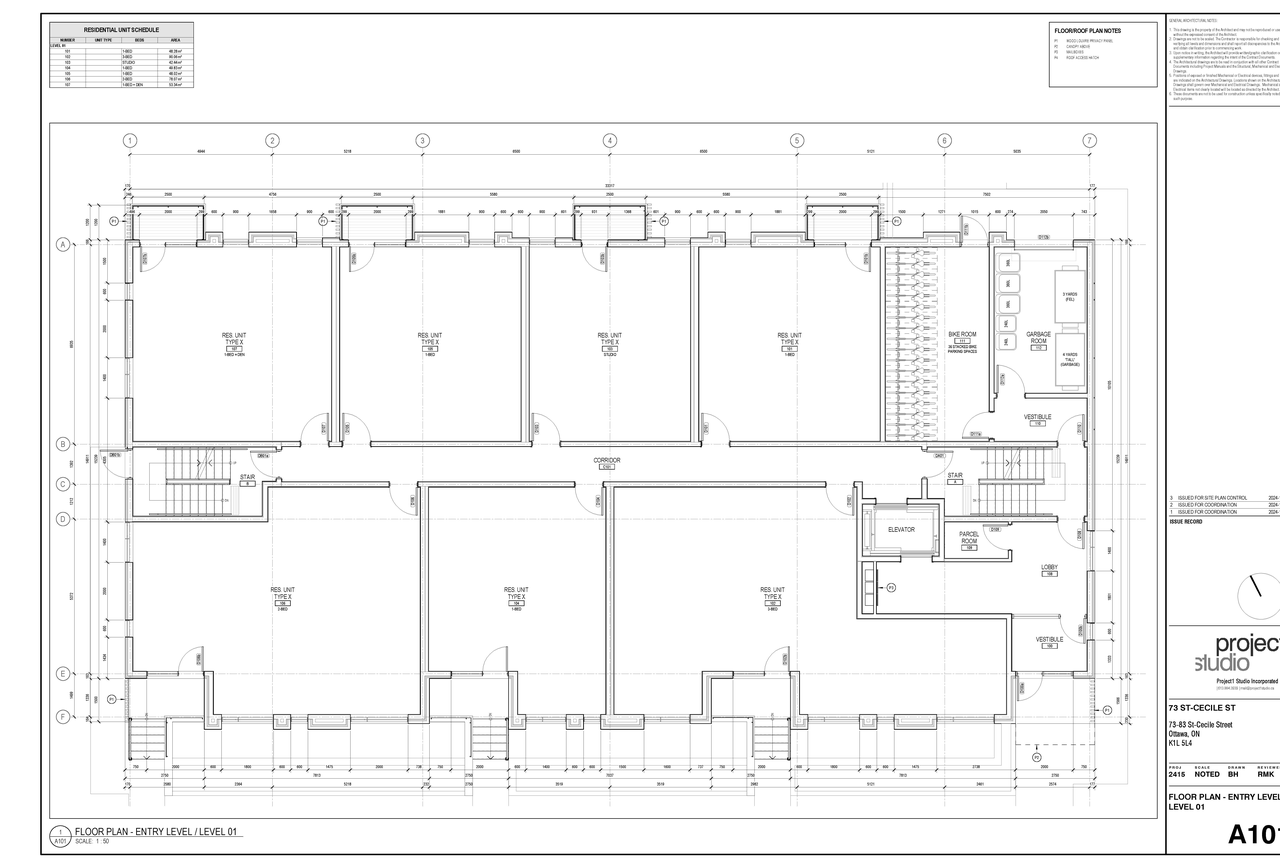 Floor plan for project from page 2 of the file '2024-12-23 - Floor Plans - D02-02-24-0084'