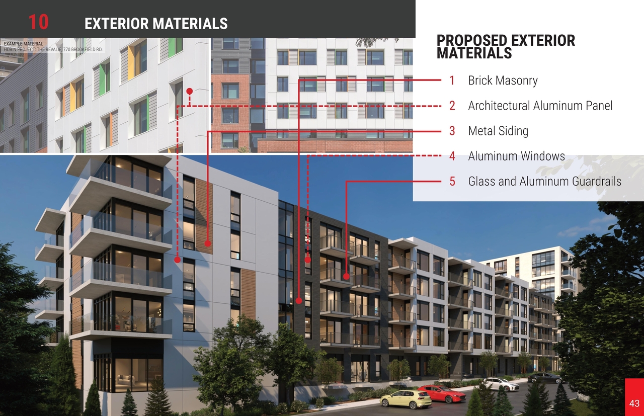 Rendering of building from page 43 of the file '2025-04-03 - UDRP DESIGN BRIEF - D02-02-24-0086'