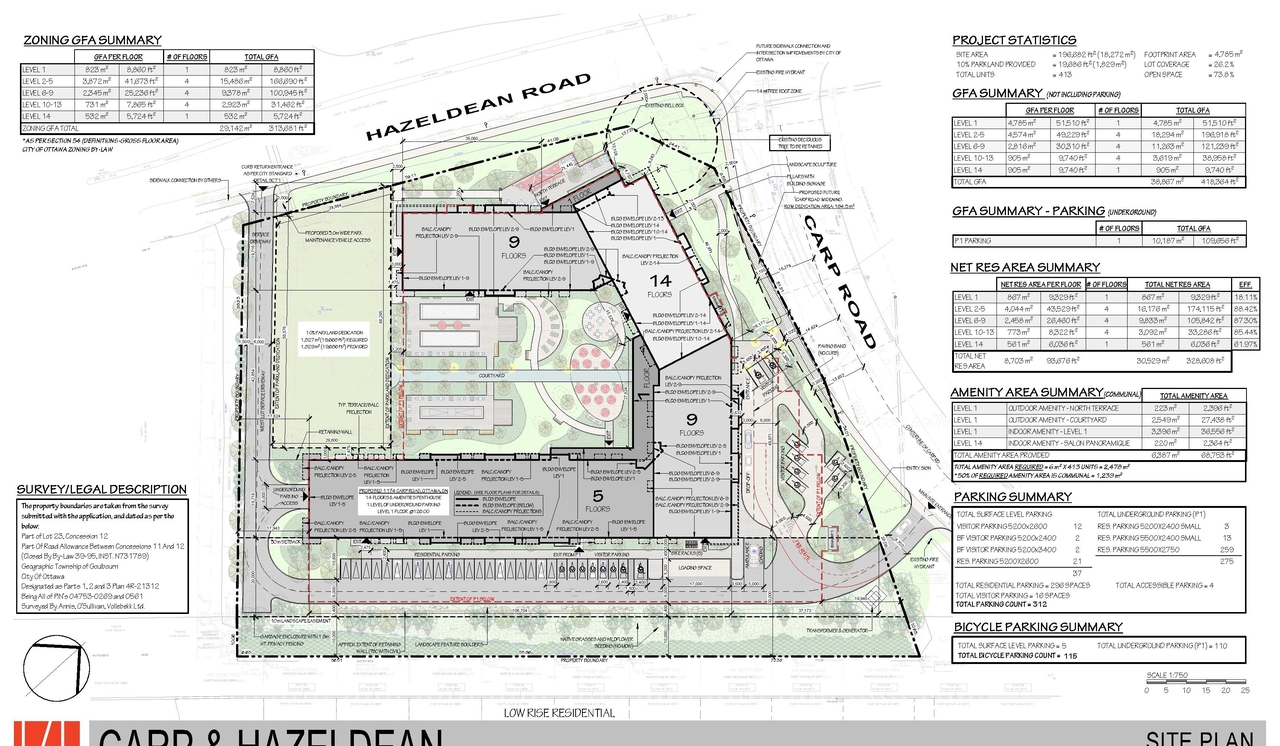 Construction site plan for project from page 55 of the file '2025-04-03 - UDRP DESIGN BRIEF - D02-02-24-0086'
