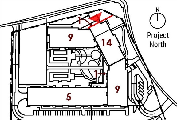 Construction site plan for project from page 62 of the file '2025-04-03 - UDRP DESIGN BRIEF - D02-02-24-0086'