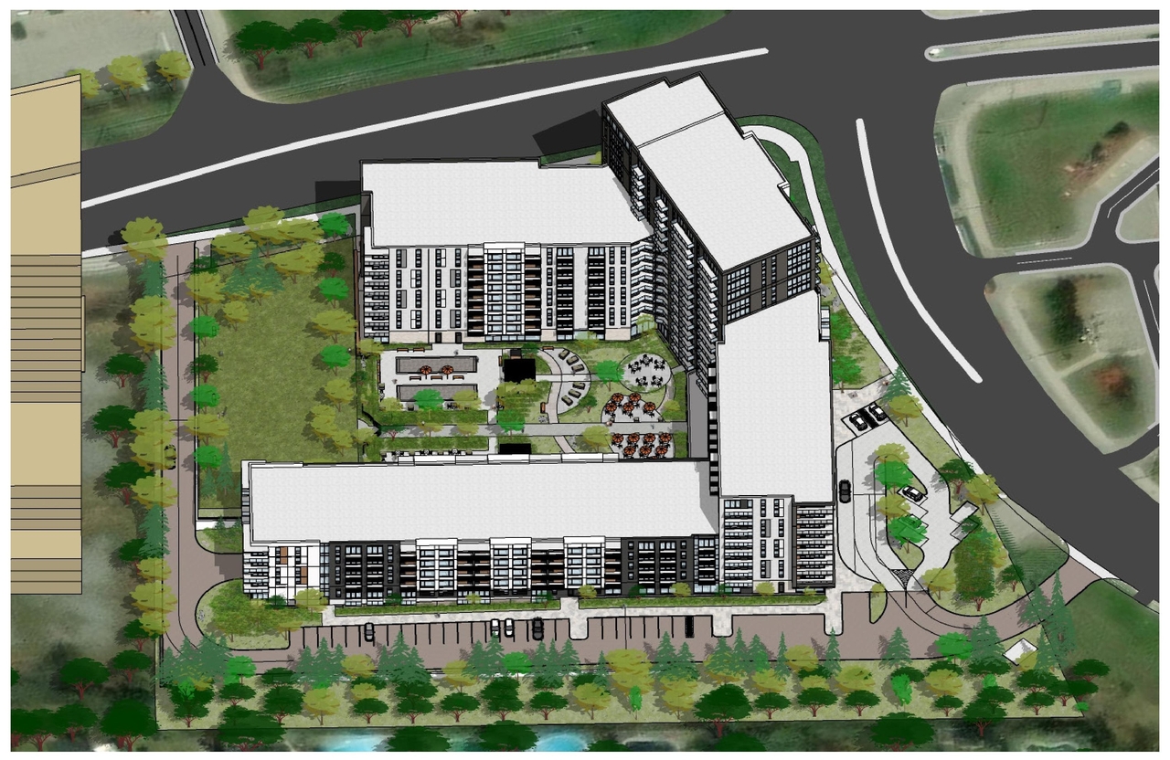 Construction site plan for project from page 9 of the file '2025-04-03 - UDRP DESIGN BRIEF - D02-02-24-0086'