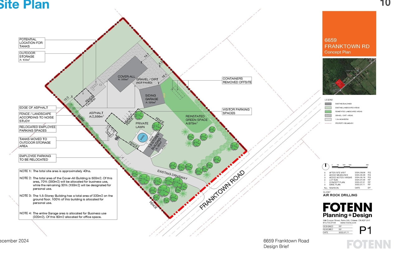 Construction site plan for project from page 12 of the file '2024-12-23 - Design Brief - D02-02-24-0087'