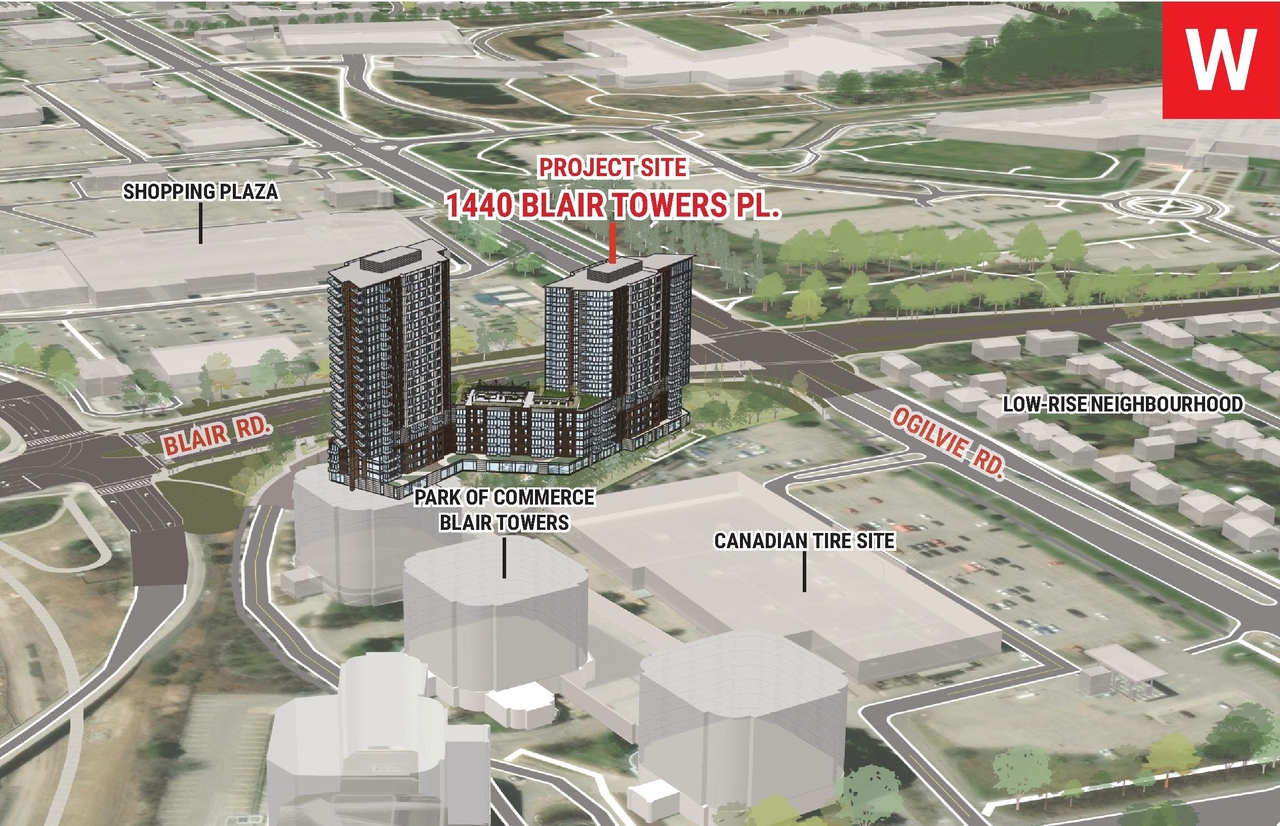 Construction site plan for project from page 15 of the file '2025-03-20 - Urban Design Brief - D02-02-24-0089'