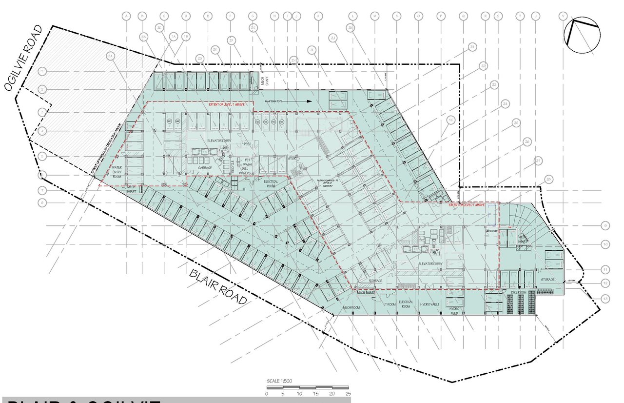 Floor plan for project from page 46 of the file '2025-03-20 - Urban Design Brief - D02-02-24-0089'