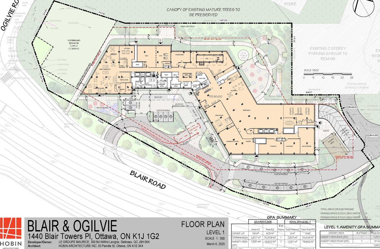 Floor plan for project from page 47 of the file '2025-03-20 - Urban Design Brief - D02-02-24-0089'