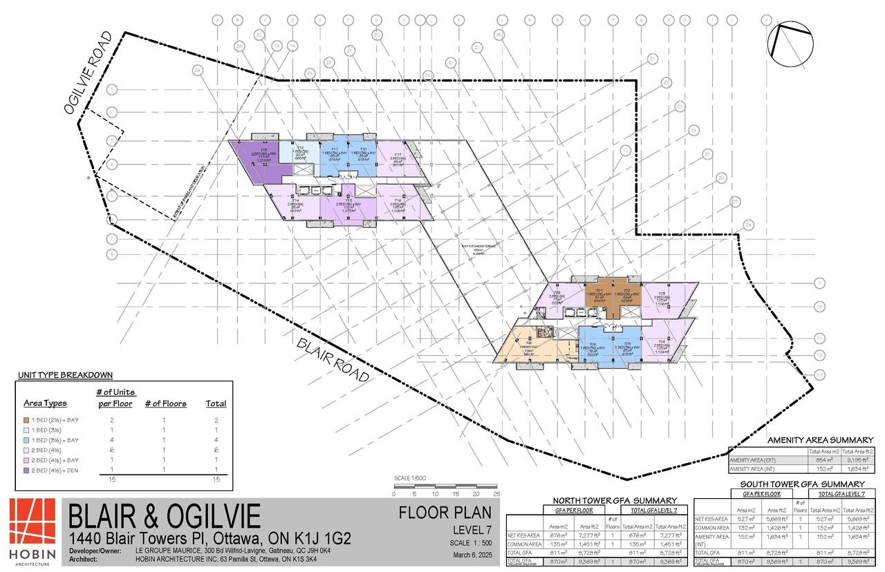 Floor plan for project from page 50 of the file '2025-03-20 - Urban Design Brief - D02-02-24-0089'