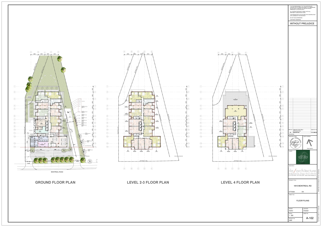 Floor plan for project from page 28 of the file '2024-12-24 - Urban Design Brief Rev 2 - D02-02-24-0091'
