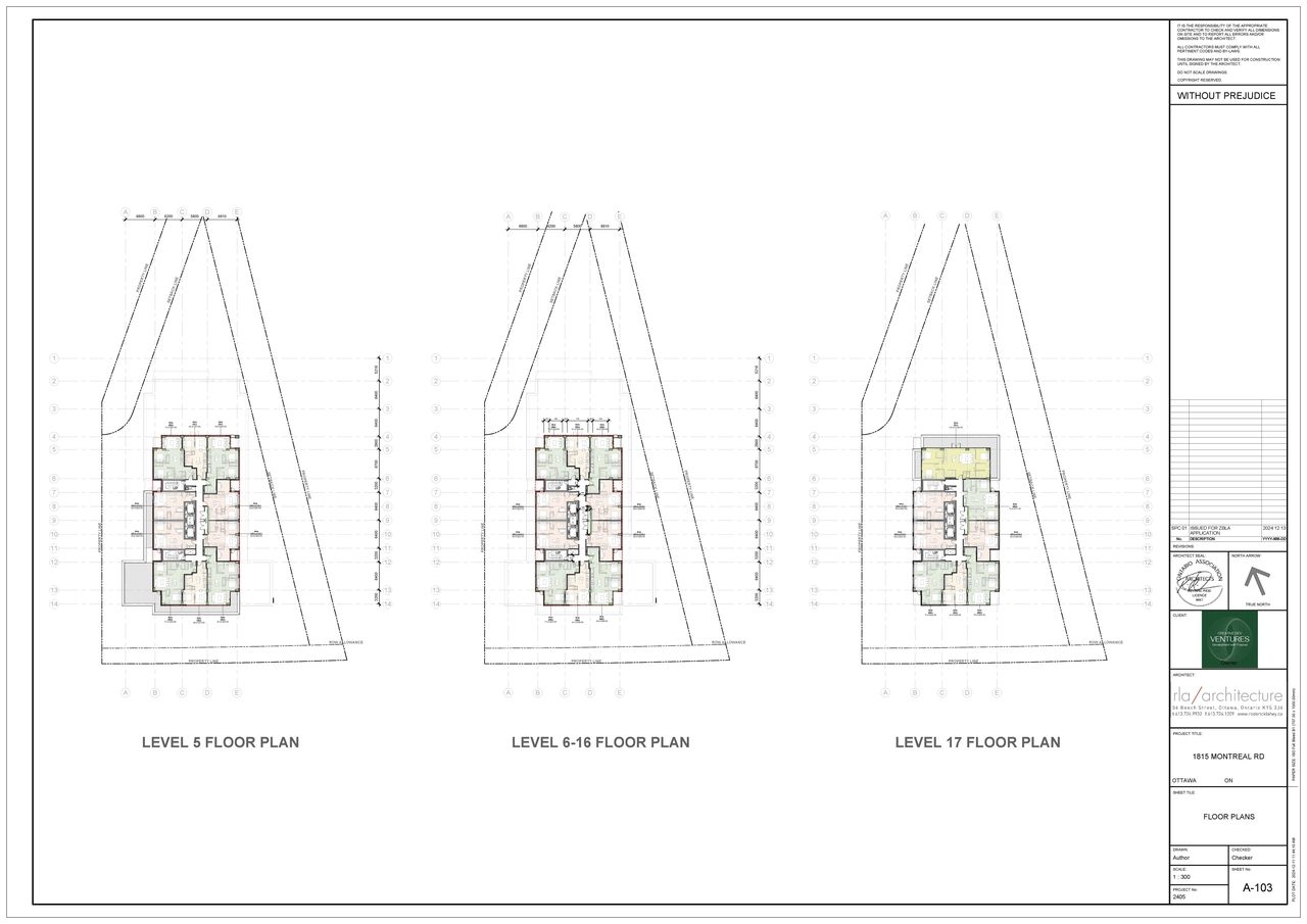 Floor plan for project from page 29 of the file '2024-12-24 - Urban Design Brief Rev 2 - D02-02-24-0091'