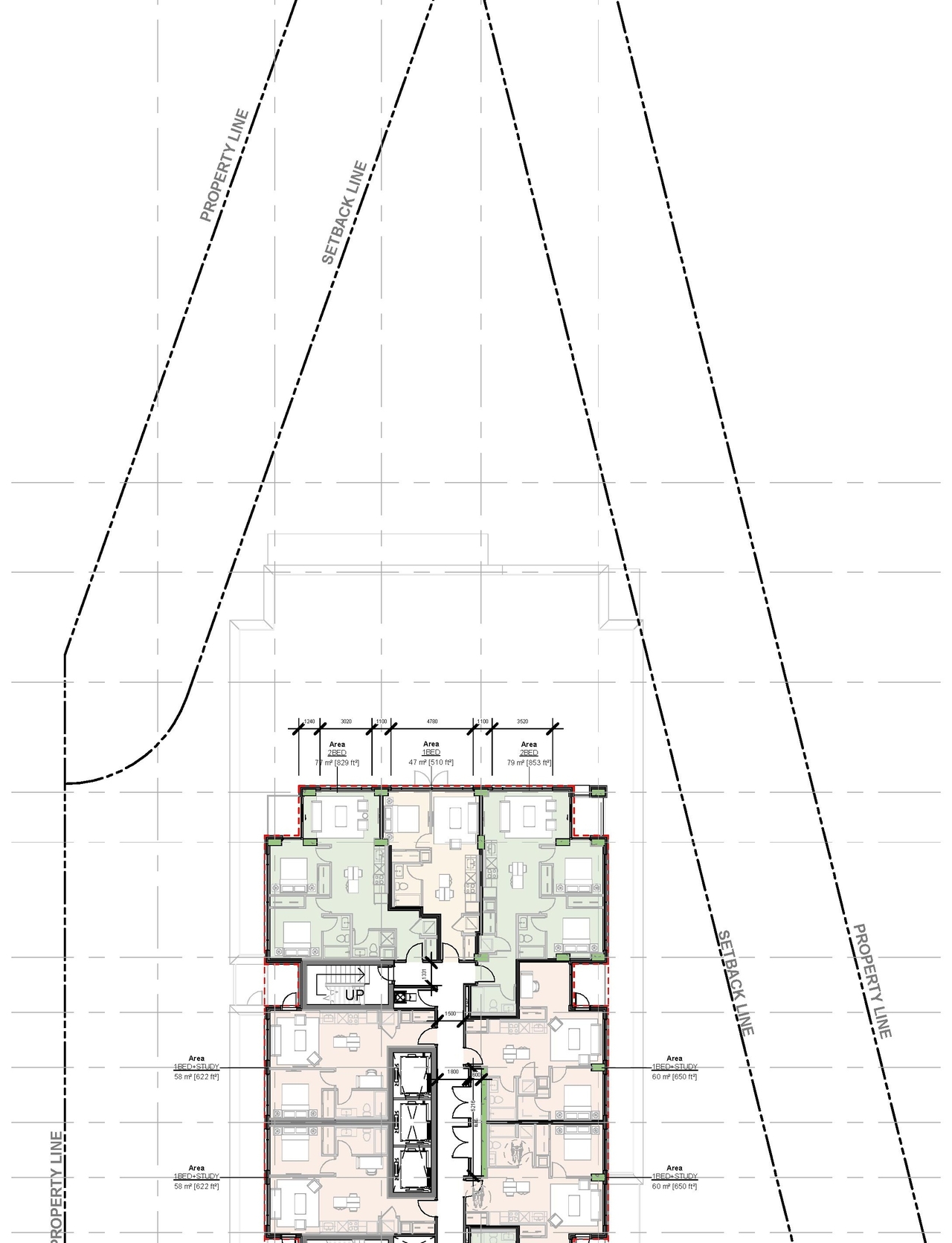 Construction site plan for project from page 29 of the file '2024-12-24 - Urban Design Brief Rev 2 - D02-02-24-0091'