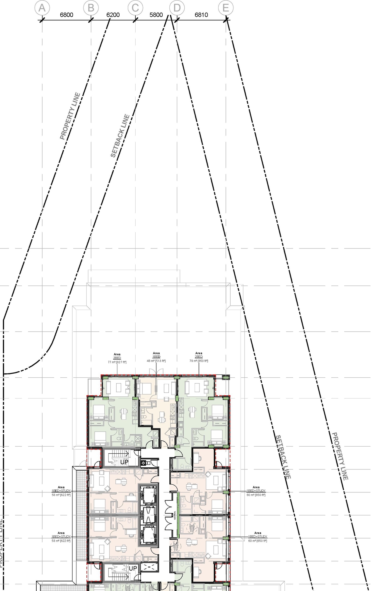 Construction site plan for project from page 29 of the file '2024-12-24 - Urban Design Brief Rev 2 - D02-02-24-0091'