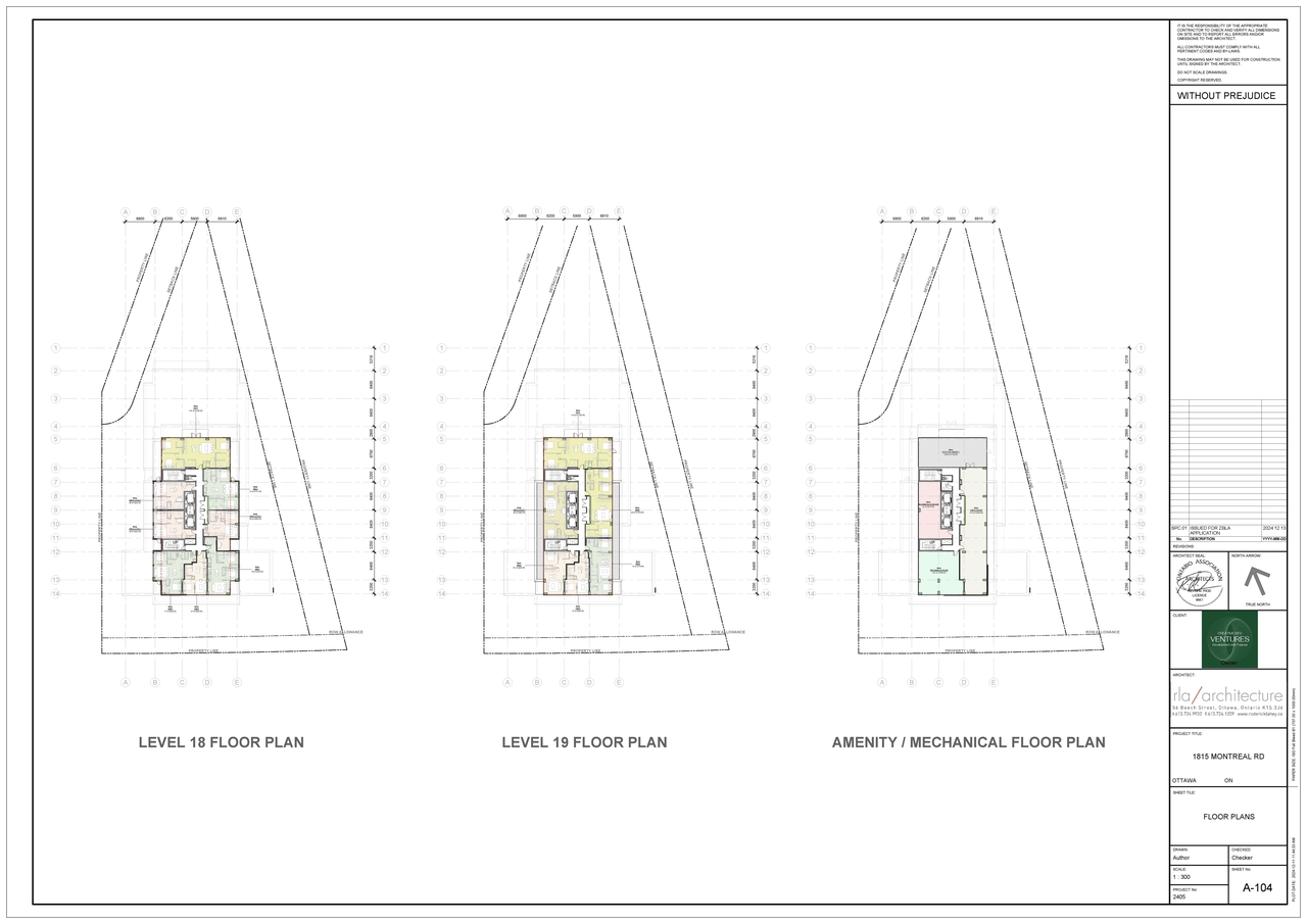 Floor plan for project from page 30 of the file '2024-12-24 - Urban Design Brief Rev 2 - D02-02-24-0091'