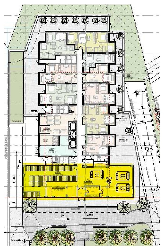 Construction site plan for project from page 4 of the file '2024-12-24 - Urban Design Brief Rev 2 - D02-02-24-0091'