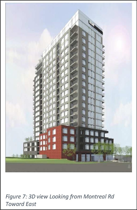 Rendering of building from page 7 of the file '2024-12-24 - Urban Design Brief Rev 2 - D02-02-24-0091'