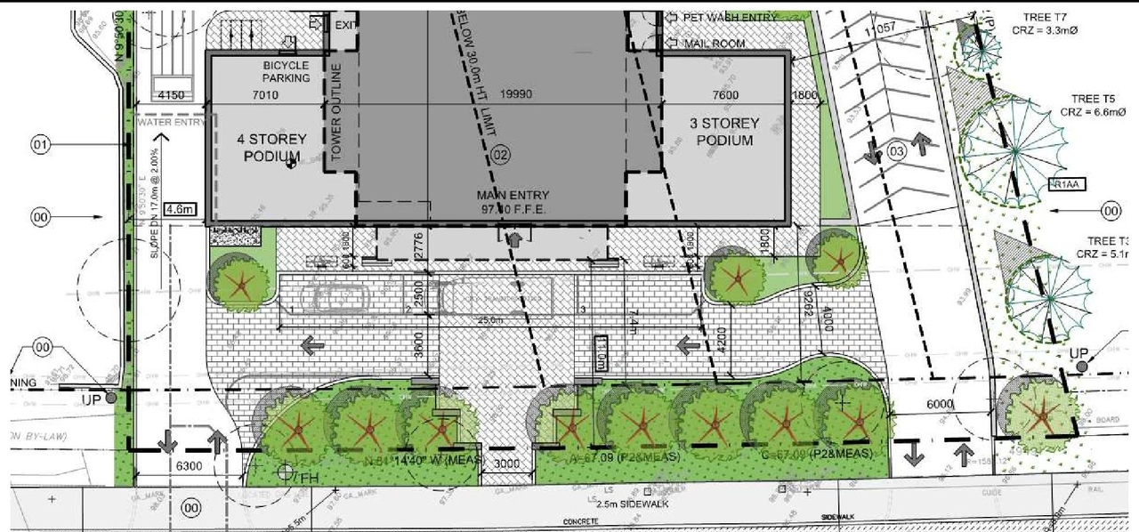 Construction site plan for project from page 9 of the file '2024-12-24 - Urban Design Brief Rev 2 - D02-02-24-0091'