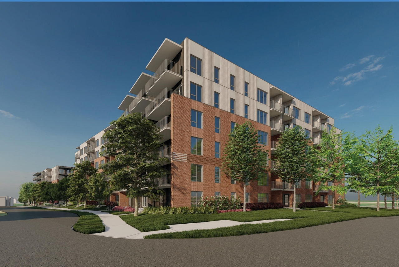 Rendering of building from page 26 of the file '2025-01-22 - (Residential) Urban Design Brief - D02-02-25-0005'