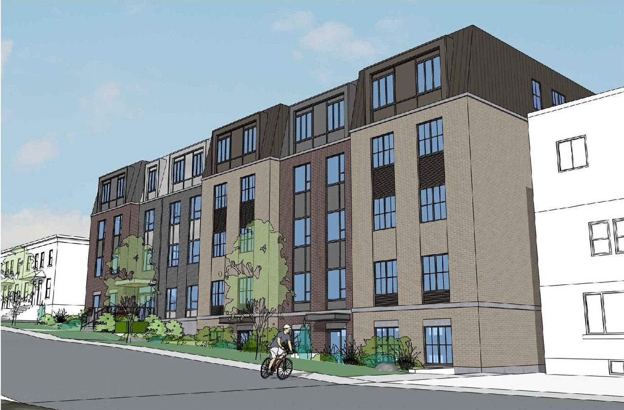 Rendering of building from page 1 of the file '2025-04-17 - Renderings - D02-02-25-0013'