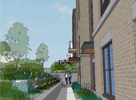 Rendering of building from page 1 of the file '2025-04-17 - Renderings - D02-02-25-0013'