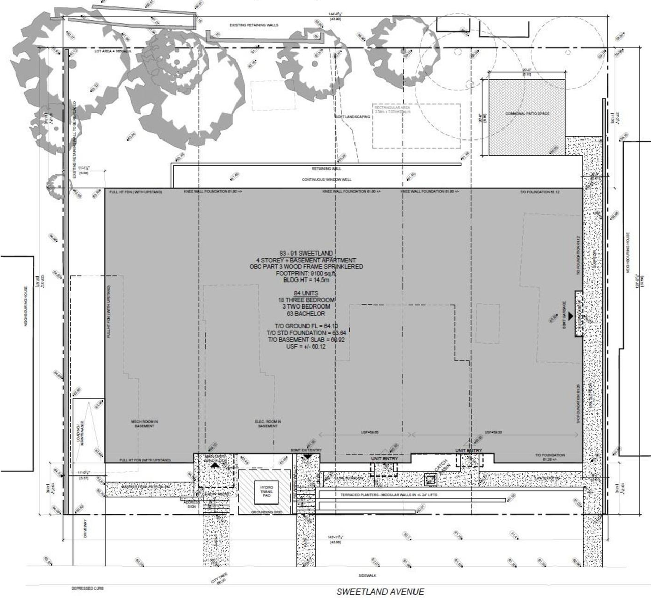 Construction site plan for project from page 11 of the file '2025-02-21 - Planning Rationale & Design Brief - D02-02-25-0013'