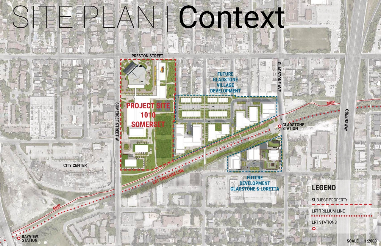 Construction site plan for project from page 19 of the file '2025-03-05 - Urban Design Review Panel Report - D02-02-25-0015'