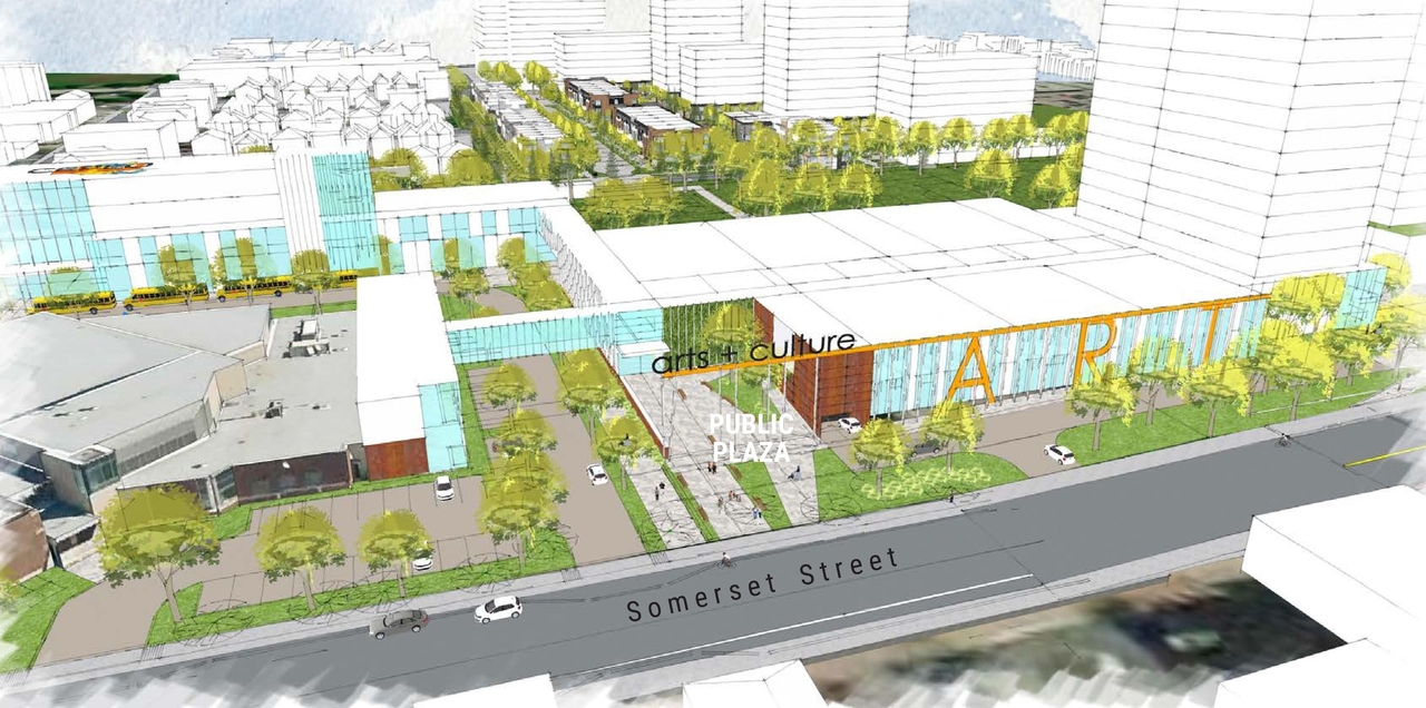 Rendering of building from page 34 of the file '2025-03-05 - Urban Design Review Panel Report - D02-02-25-0015'