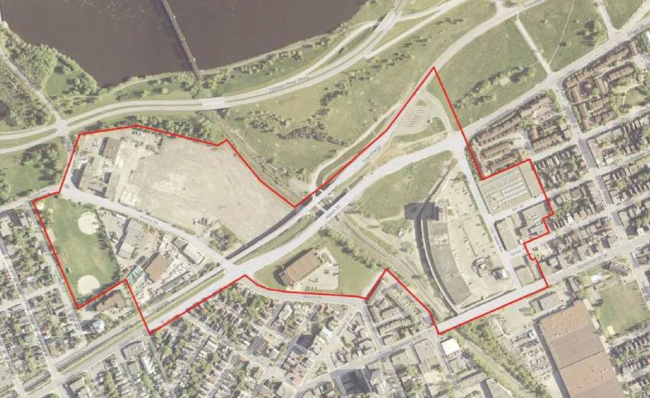 Construction site plan for project from page 8 of the file '2025-03-05 - Urban Design Review Panel Report - D02-02-25-0015'