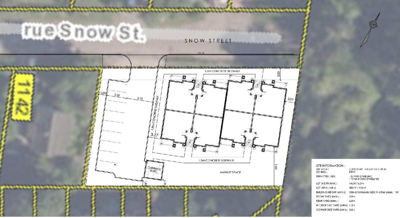 Construction site plan for project from page 20 of the file '2025-03-07 - Design Brief - D02-02-25-0016'