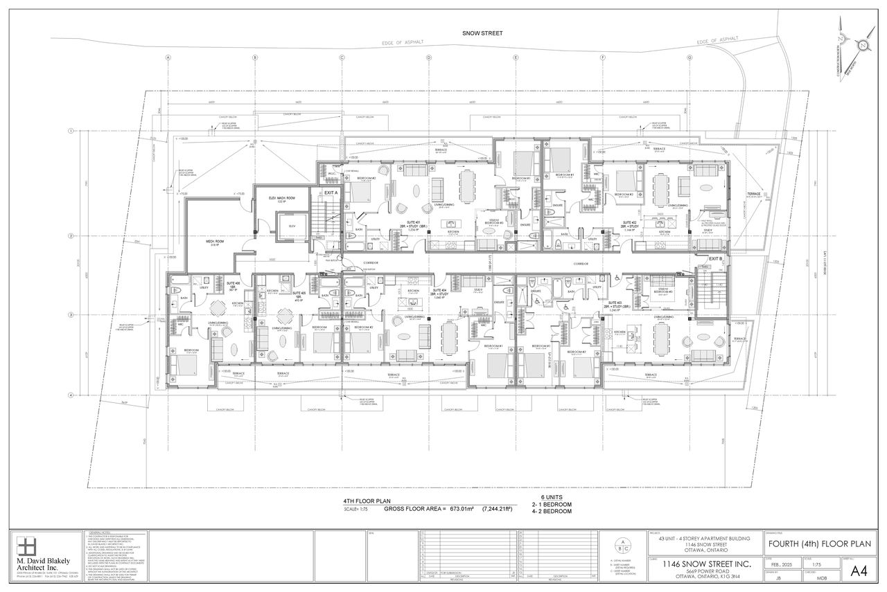 Floor plan for project from page 4 of the file '2025-03-07 - Floor Plans 1 to 5 - D02-02-25-0016'