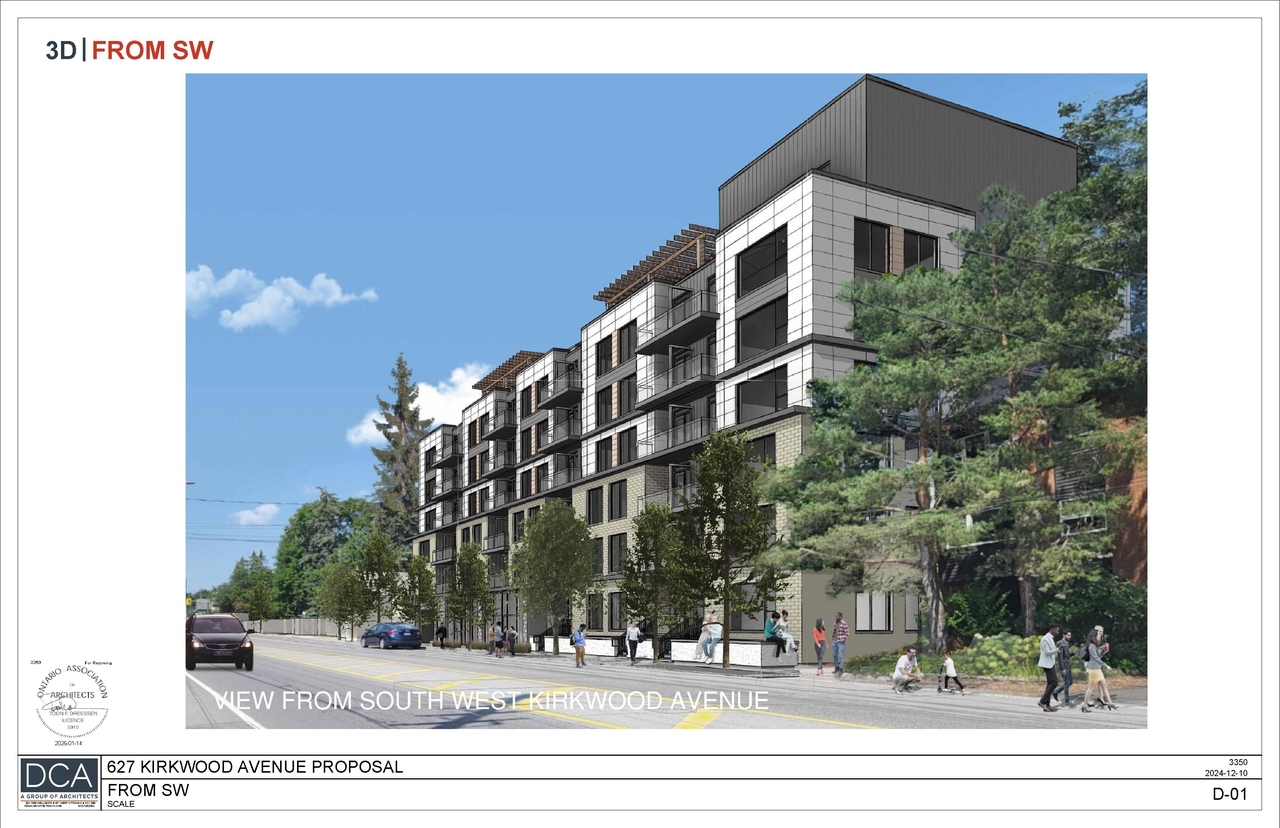 Rendering of building from page 1 of the file '2025-04-01 - Renderings - D02-02-25-0021'